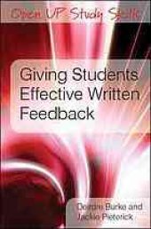 book Giving students effective written feedback