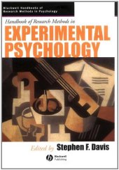 book Handbook of research methods in experimental psychology