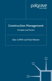 book Construction management : principles and practice