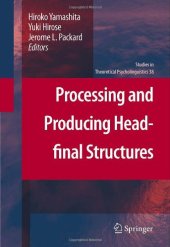 book Processing and producing head-final structures