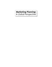 book Marketing planning : a global perspective