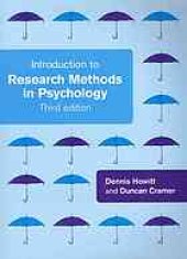 book Introduction to research methods in psychology