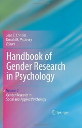 book Handbook of Gender Research in Psychology: Volume 2: Gender Research in Social and Applied Psychology