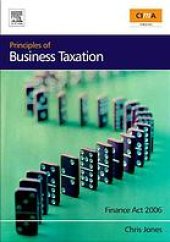 book Principles of business taxation 'Finance Act 2006'