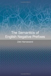 book The semantics of English negative prefixes