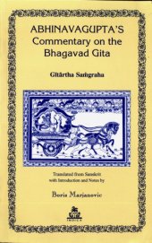 book Abhinavagupta's Commentary on the Bhagavad Gita: Gitartha Samgraha