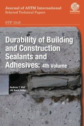 book Durability of building and construction sealants and adhesives. / 4th volume