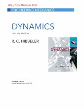 book Engineering Mechanics DYNAMICS (Solutions)