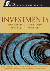 book Investments: Principles of Portfolio and Equity Analysis