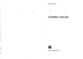 book Algebra Lineare