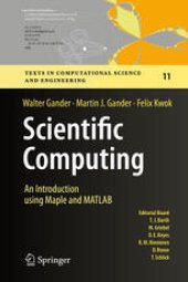 book Scientific Computing - An Introduction using Maple and MATLAB