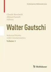 book Walter Gautschi, Volume 3: Selected Works with Commentaries