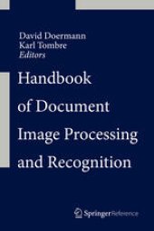book Handbook of Document Image Processing and Recognition