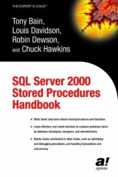 book SQL Server 2000 Stored Procedures Handbook