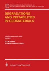 book Degradations and Instabilities in Geomaterials