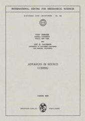 book Advances in Source Coding