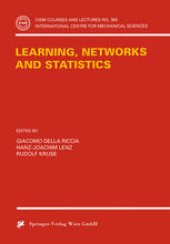 book Learning, Networks and Statistics