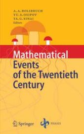 book Mathematical Events of the Twentieth Century