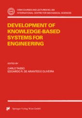 book Development of Knowledge-Based Systems for Engineering