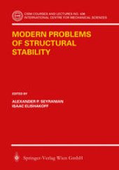 book Modern Problems of Structural Stability