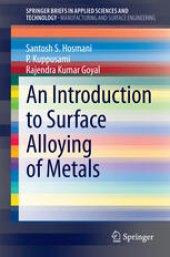 book An Introduction to Surface Alloying of Metals