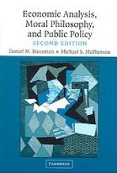 book Economic analysis, moral philosophy, and public policy