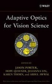 book Adaptive optics for vision science : principles, practices, design, and applications