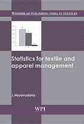 book Statistics for textiles and apparel management