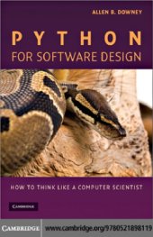 book Python for Software Design : How to Think Like a Computer Scientist