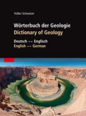 book Wörterbuch der Geologie / Dictionary of Geology: Deutsch–Englisch / English–German