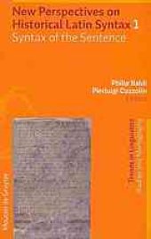 book New perspectives on historical Latin syntax