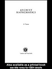 book Ancient mathematics