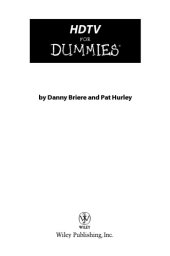 book HDTV for dummies