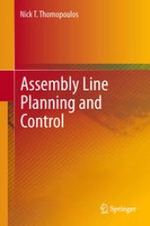 book Assembly line planning and control