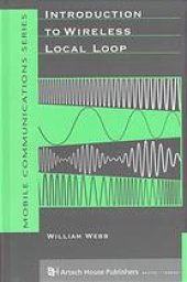 book Introduction to wireless local loop