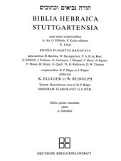 book Biblia Hebraica Stuttgartensia Fifth Edition