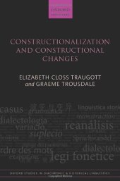 book Constructionalization and Constructional Changes