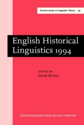 book English Historical Linguistics 1994: Papers from the 8th International Conference on English Historical Linguistics