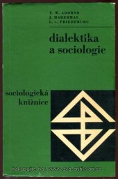 book Dialektika a sociologie