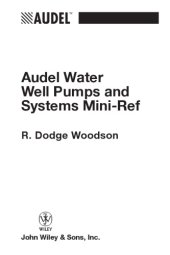 book Audel water well pumps and systems mini-ref