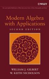 book Modern algebra with applications