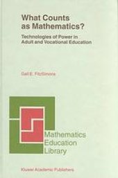 book What counts as mathematics? : technologies of power in adult and vocational education
