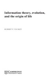 book Information theory, evolution, and the origin of life