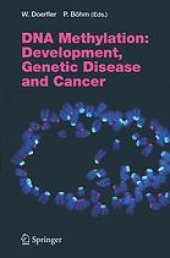 book DNA methylation development, genetic disease and cancer ; with 10 tables