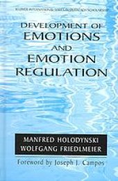 book Development of emotions and emotion regulation