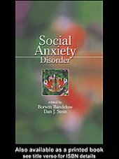 book Social anxiety disorder