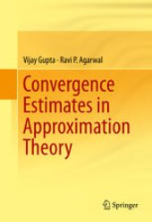 book Convergence estimates in approximation theory