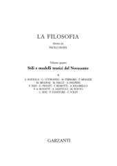 book La Filosofia IV. Stili e modelli teorici del Novecento.