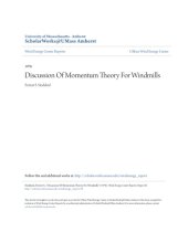 book Discussion Of Momentum Theory For Windmills