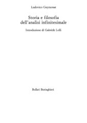 book Storia e filosofia dell’Analisi infinitesimale